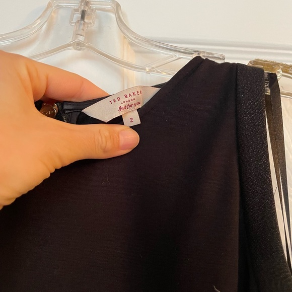 Ted Baker Black Fit and Flared w/Sparkle Paneling - Picture 3 of 6